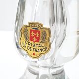 Pair of crystal candlesticks ile de france 1970