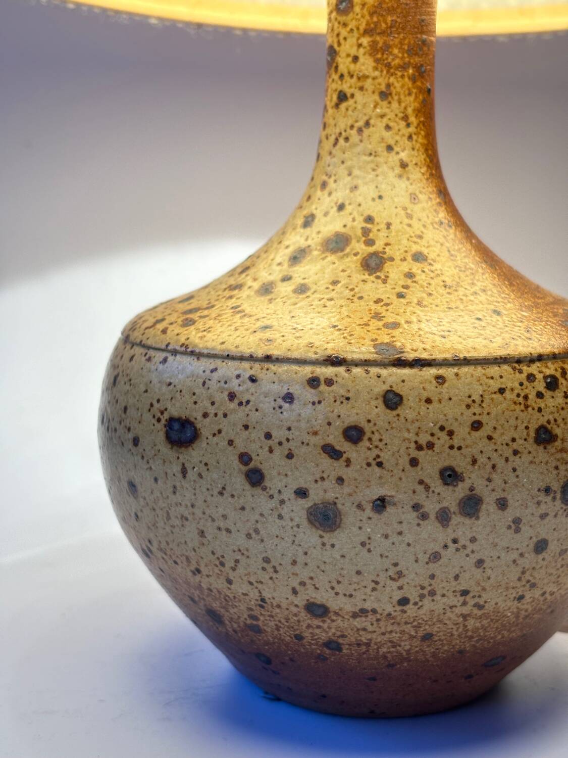 Vintage stoneware lamp