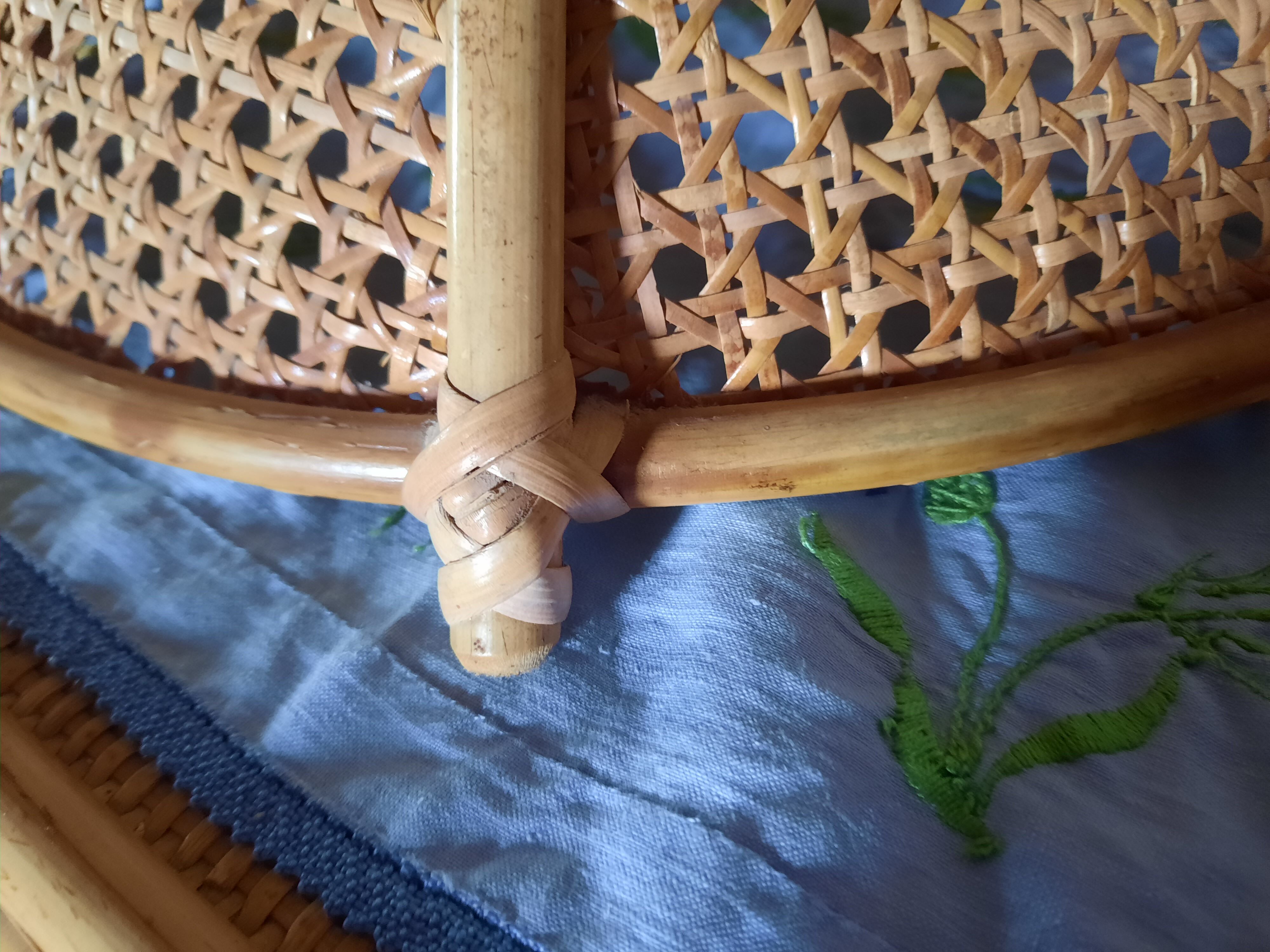 Vintage bamboo pendant lamp