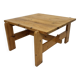 Vintage coffee table pinewood minimalist 1970s design