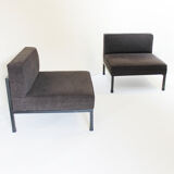 Table basse et deux 2 fauteuils par Wim den Boon, Pays-Bas 1958