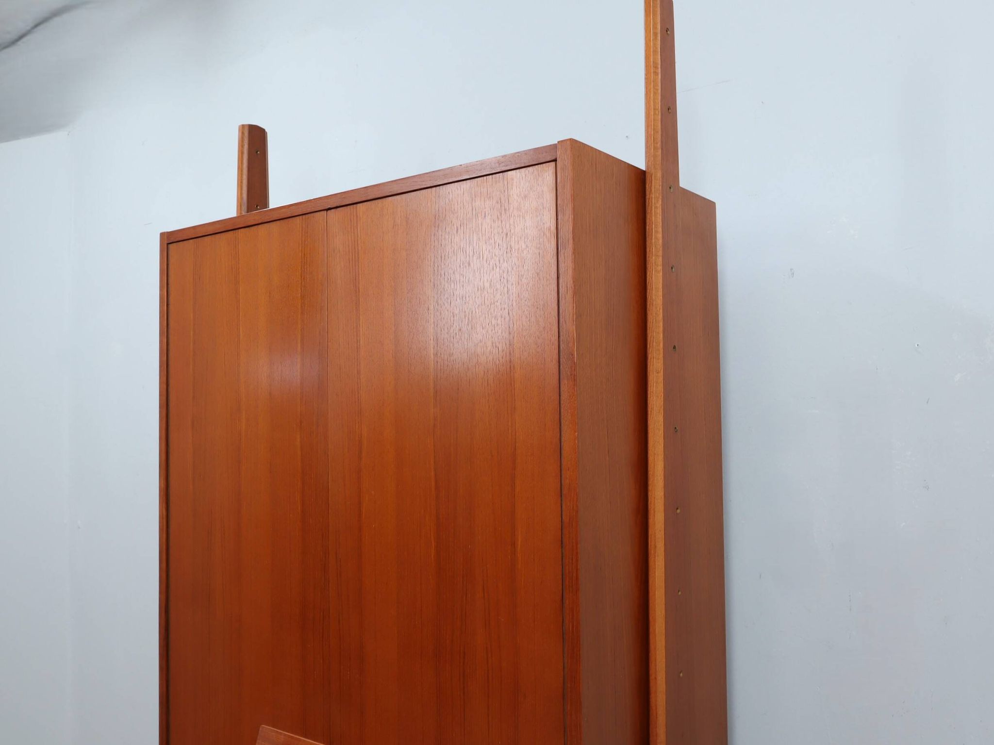 Mid century original teak storage wardrobe Italy 1960s
