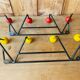 2 coat rack walls 4 balls balls 50s
