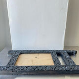 Antique Wooden Picture Frame with flower carvings 42 cm x 19 cm