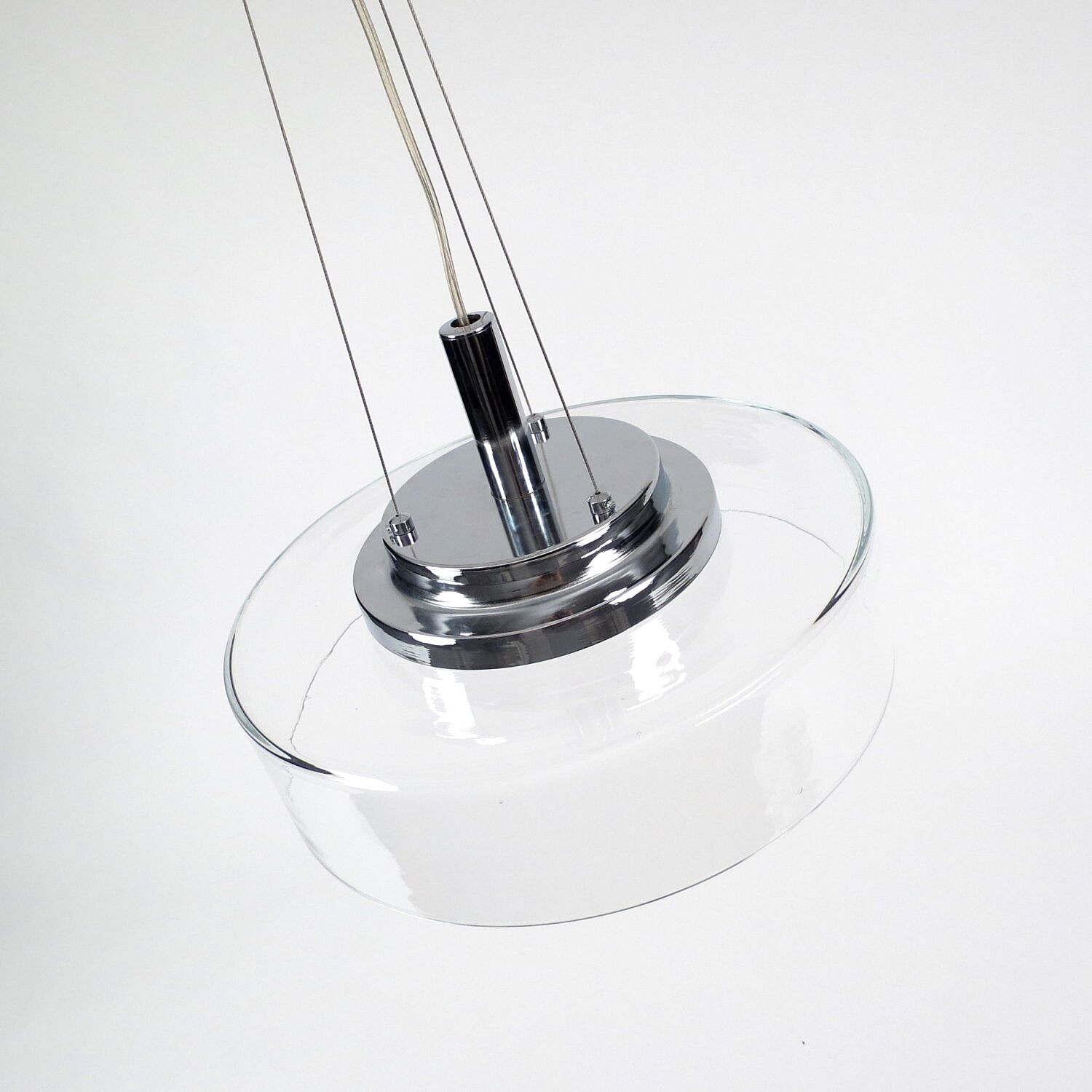 Italian glass lamp , 1980s