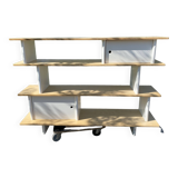 Oeuf NYC bookcase in birch and ecological Mdf