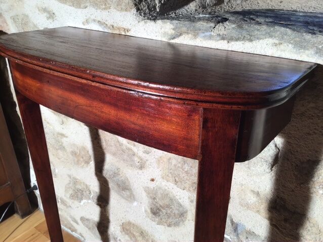 Mahogany console, first half of the 20th century
