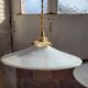 Duo de suspensions en opaline blanche