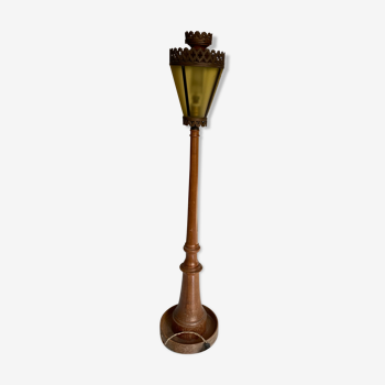 Streetlight design wooden lamp