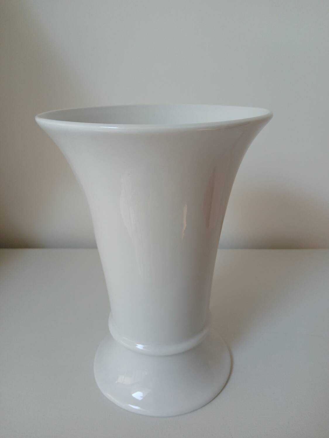 White porcelain vase