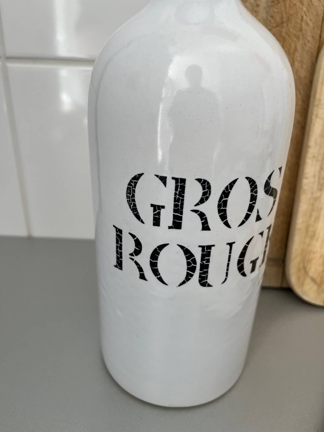 “Big red” ceramic bottle Charolles