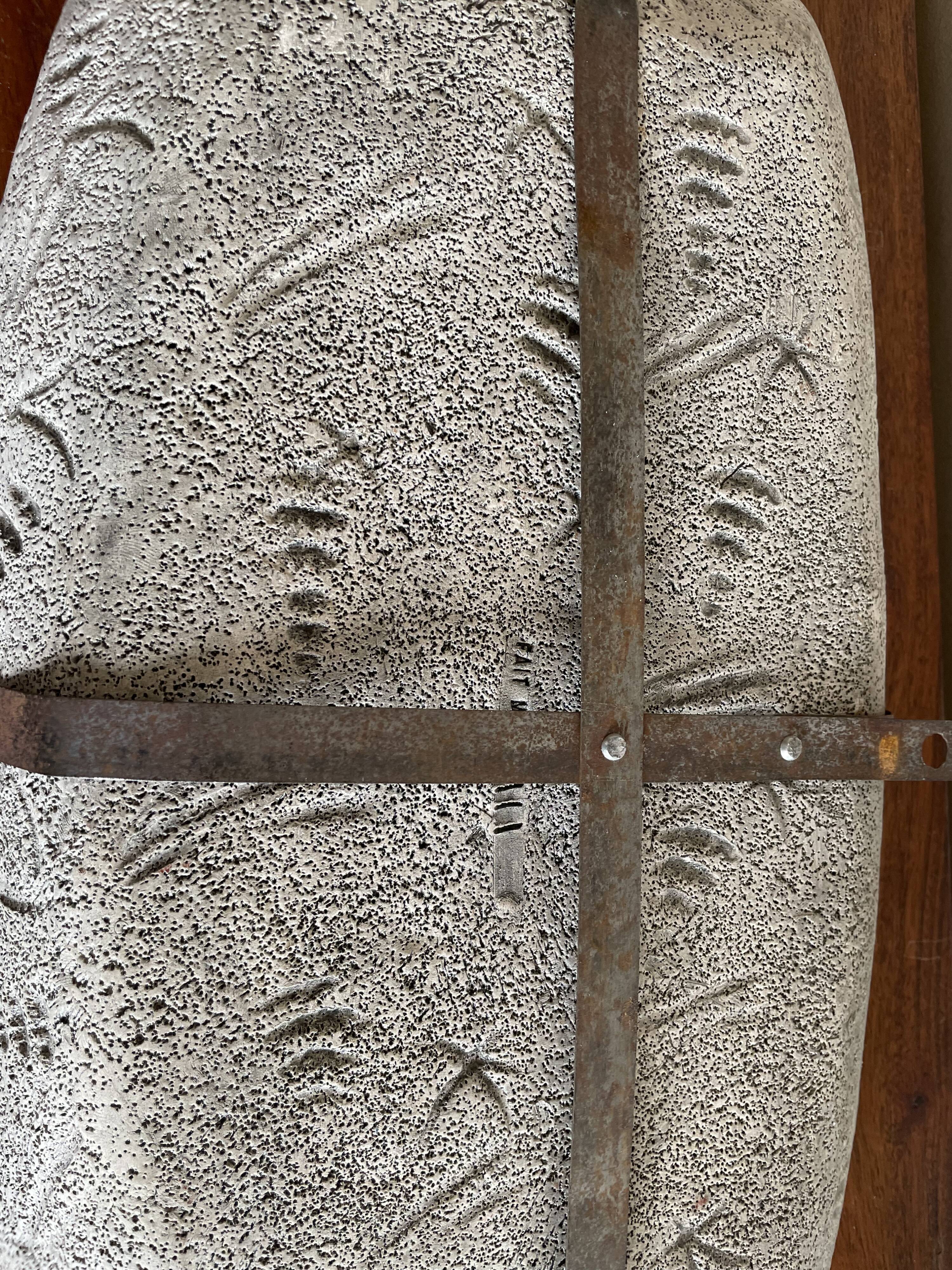 Plat Vallauris signed Jacky cave of Lascaux rock painting