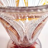 Bohemian glass vase. Czech Republic 1980s.