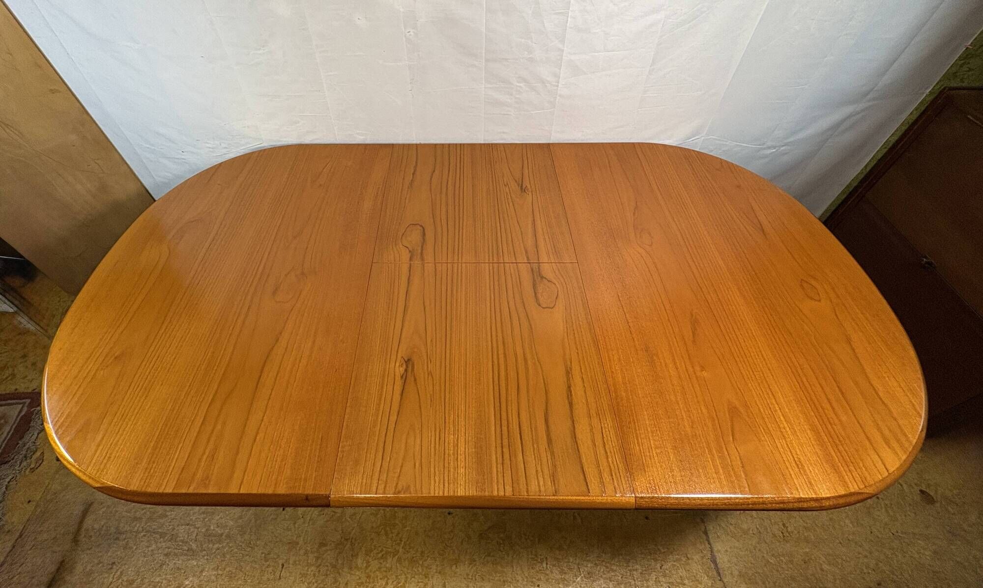 Table à manger extensible en teck oval Sutcliffe de Todmorden des années 1960