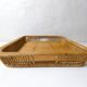 large vintage design rattan tray