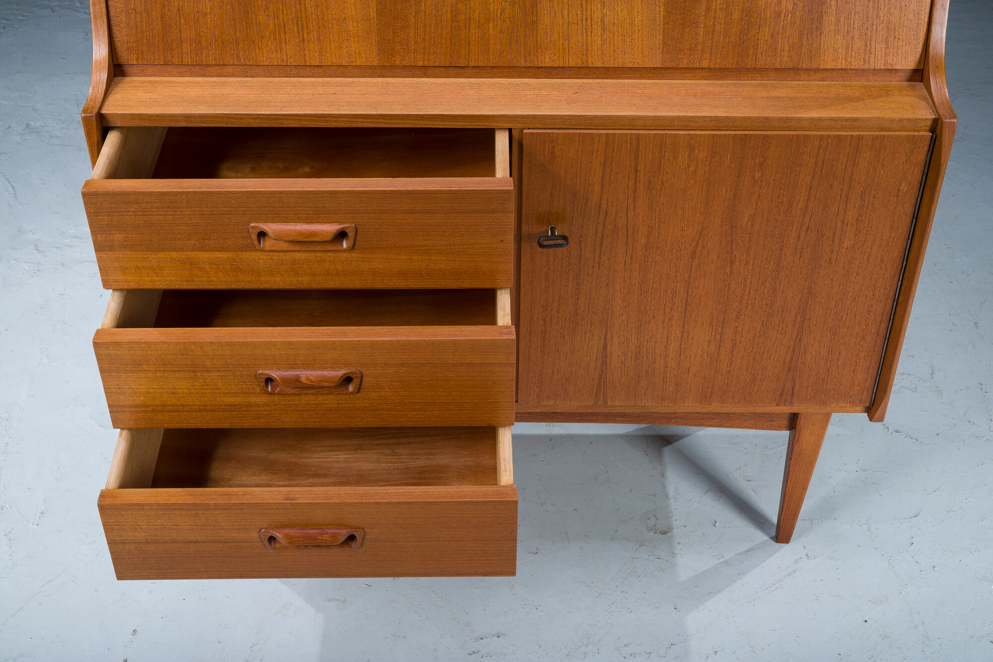 Mid-Century Danish Bureau Teak Secretary, 1960s