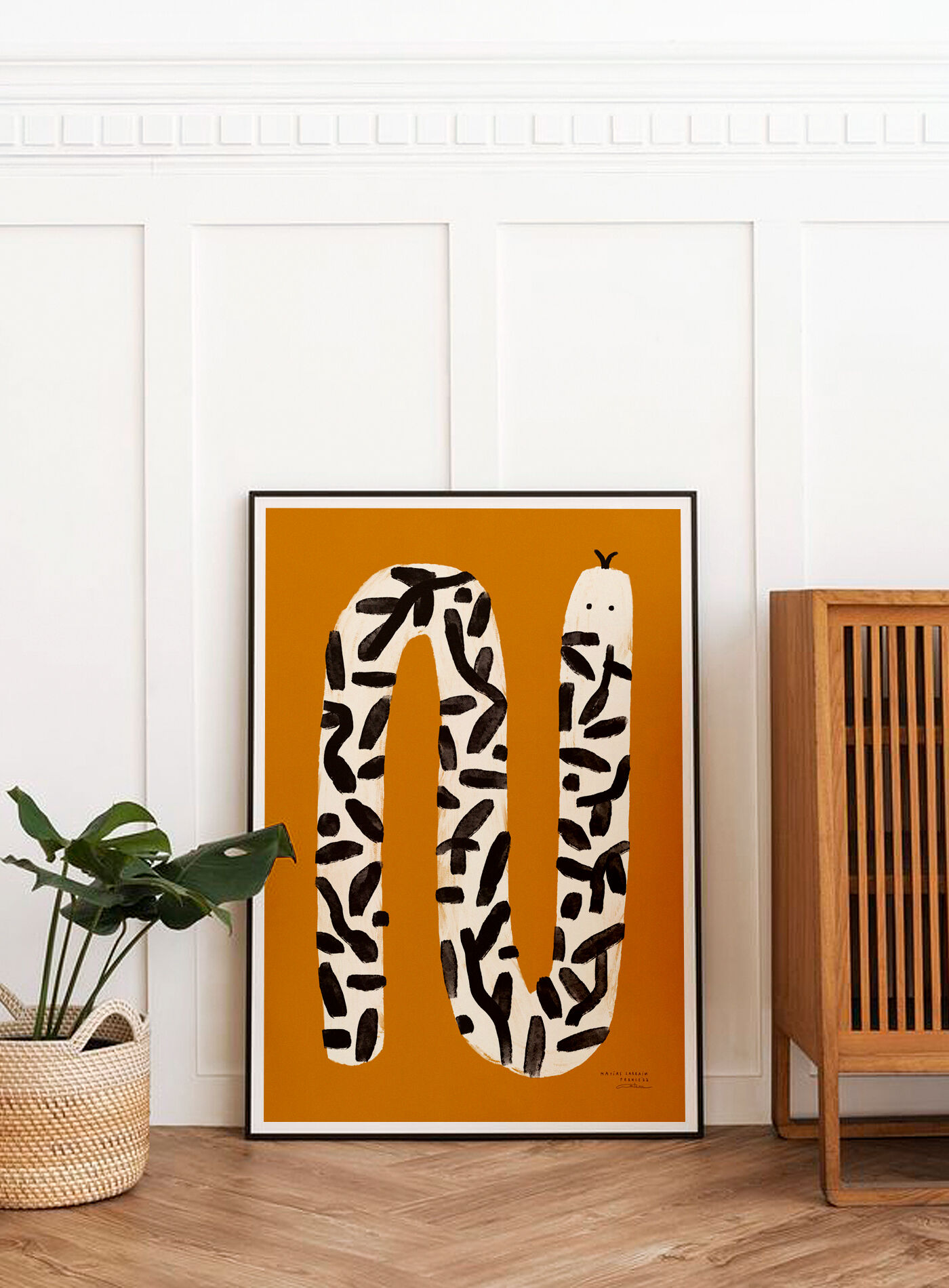 Wall poster snake plant pattern 50cm * 70cm