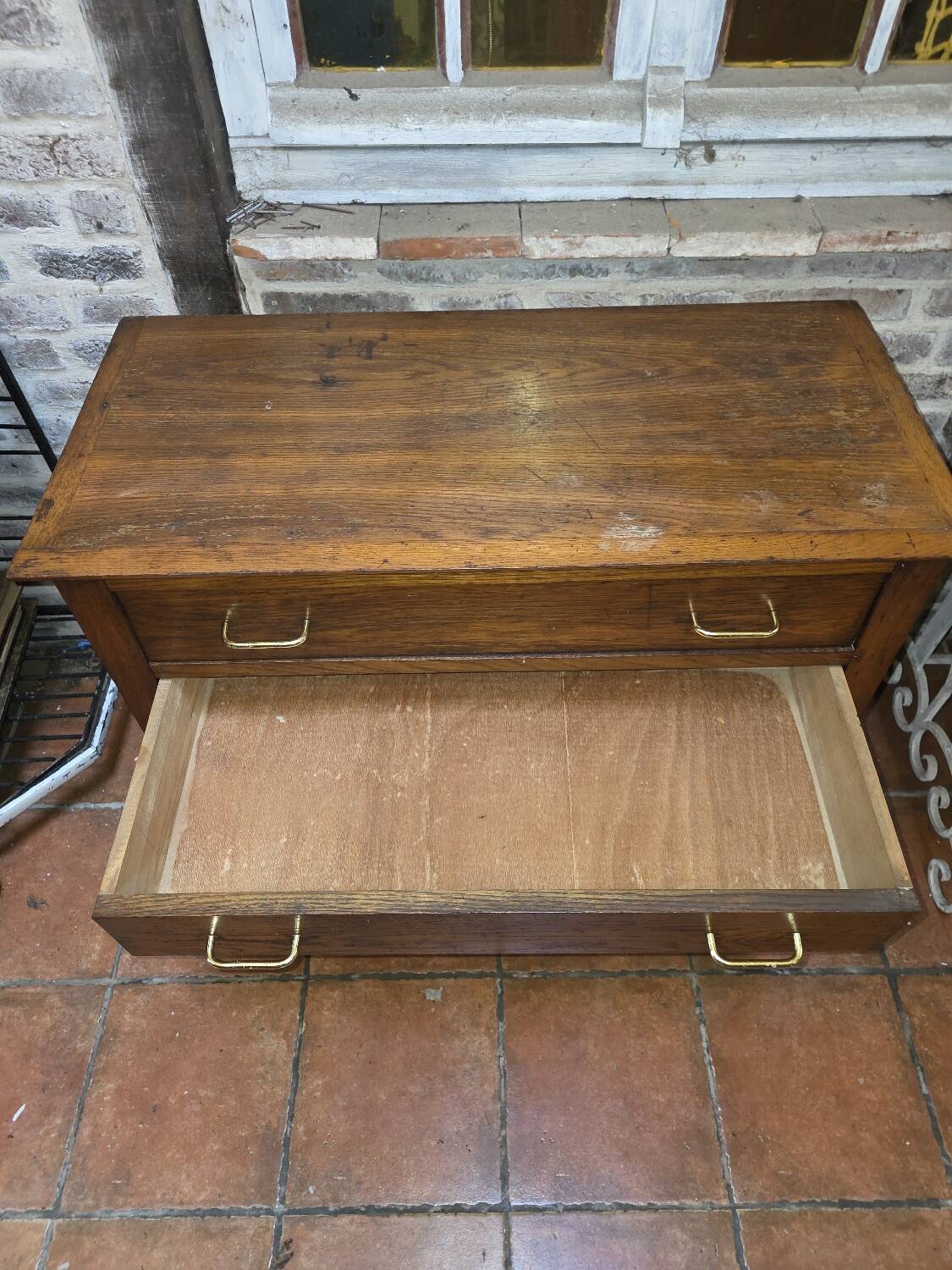 Vintage oak chest of drawers from the 60s