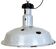 Large Industrial Midcentury Grey Enamel Factory Lamp, 1950s