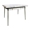 Formica white marble effect table