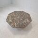 Italian octagon marble coffee table, 1980s