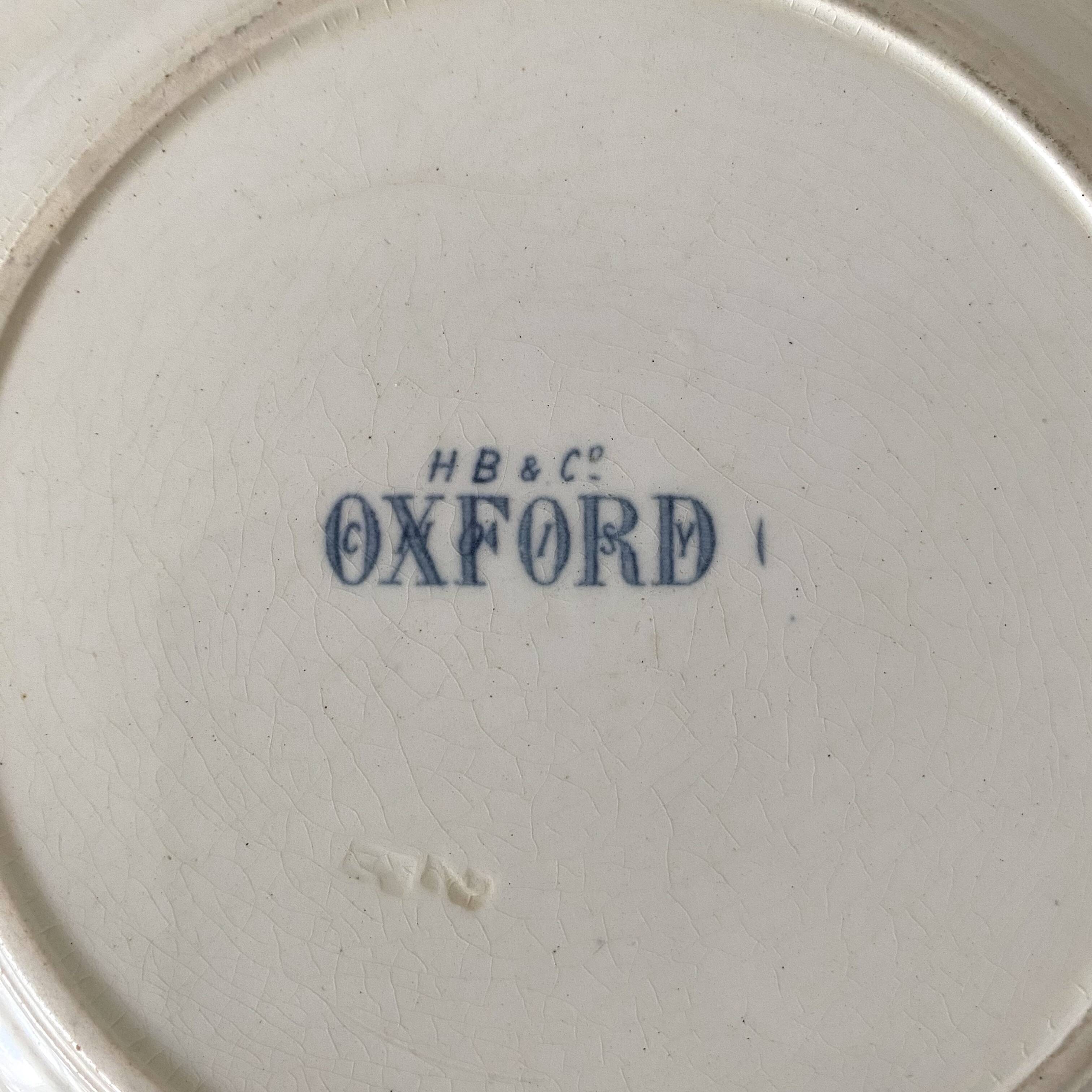 Earthenware compotier, oxford blue, hb & cie choisy le roi