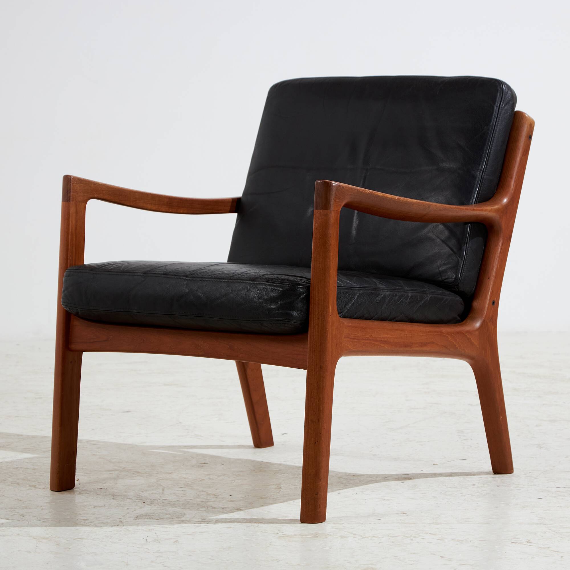 Senator Leather Sofa Set by Ole Wanscher for France & Søn, 1960s, Set of 3 (MK10221)