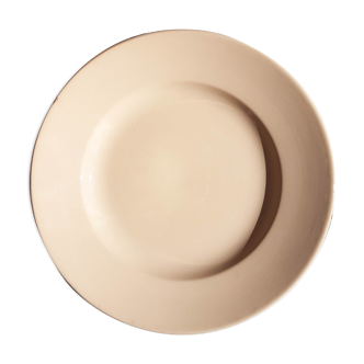 Pink earthenware dish 1900 pexonne