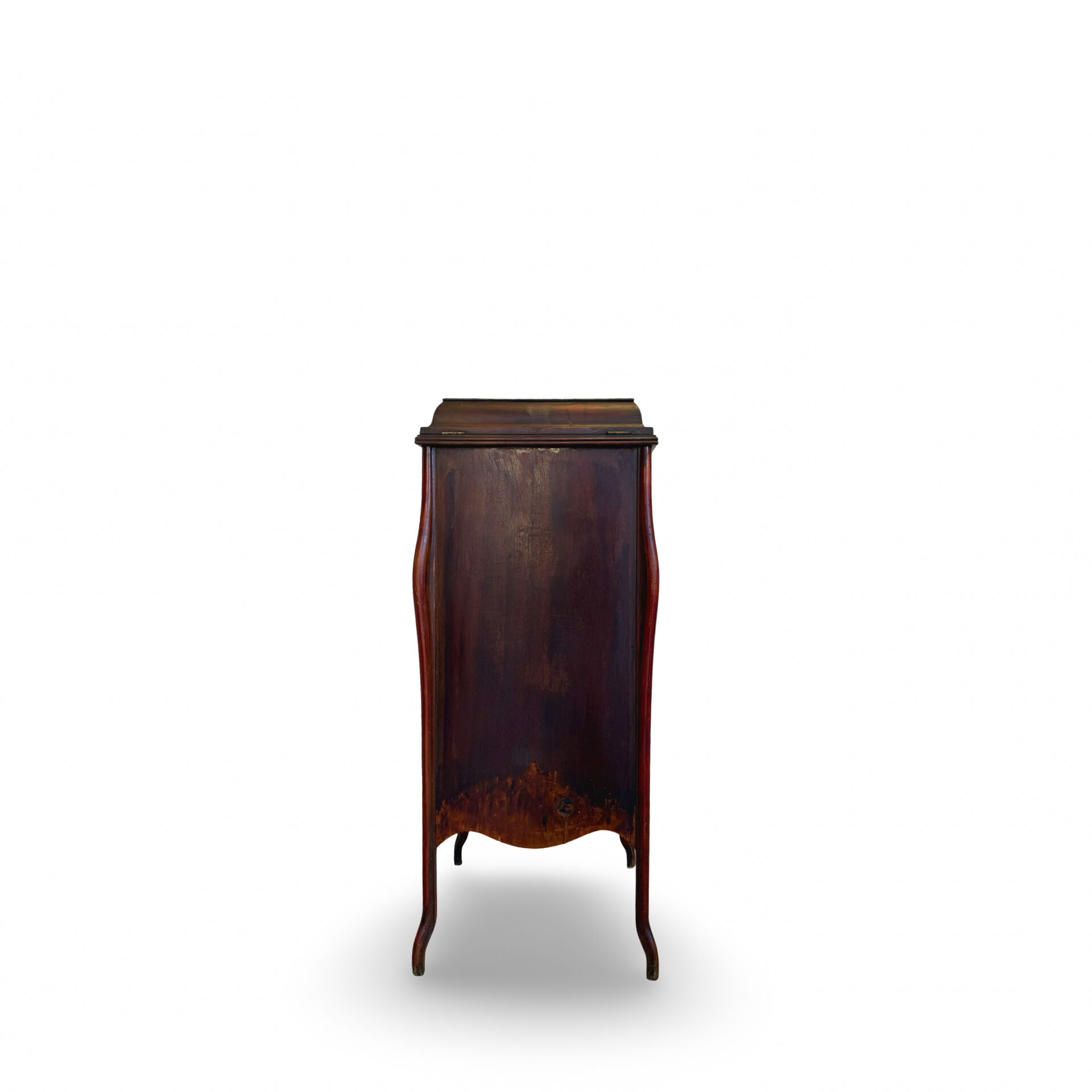 Italian floor-model upright phonograph cabinet, 1900s