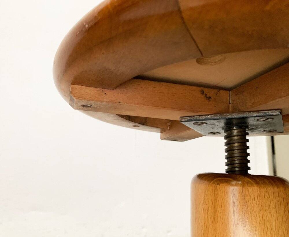 Mid-Century Industrial Tripod Swivel Stool, 1960s