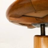 Mid-Century Industrial Tripod Swivel Stool, 1960s