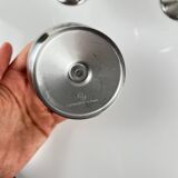 Set of 6 Guy Degrenne stainless steel ice cream cups with spoon