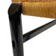 Vintage set van 4 eetkamerstoelen jaren 80 design riet staal