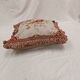 French Style Aubusson Floral Tapestry Cushion, Rose Bouquet & Tassel Fringe