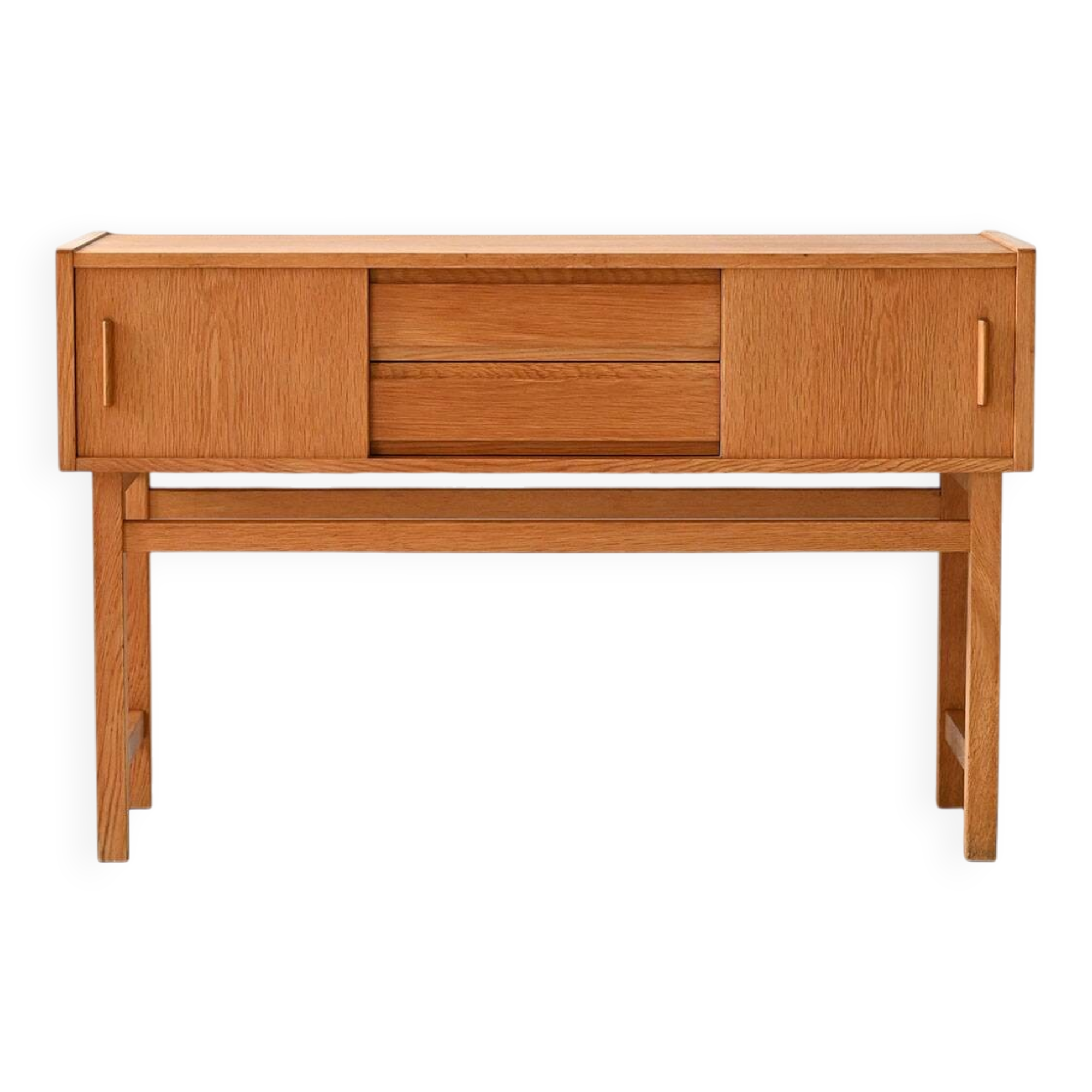 Vintage Scandinavian Entryway Cabinet in Light Teak