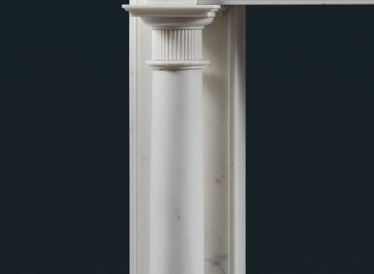 Georgian Statuary Marble Fireplace Surround