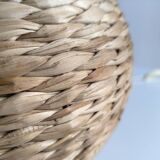 Vintage wicker table lamp