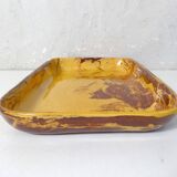 signed mixed earth ceramic tray with marbled effect