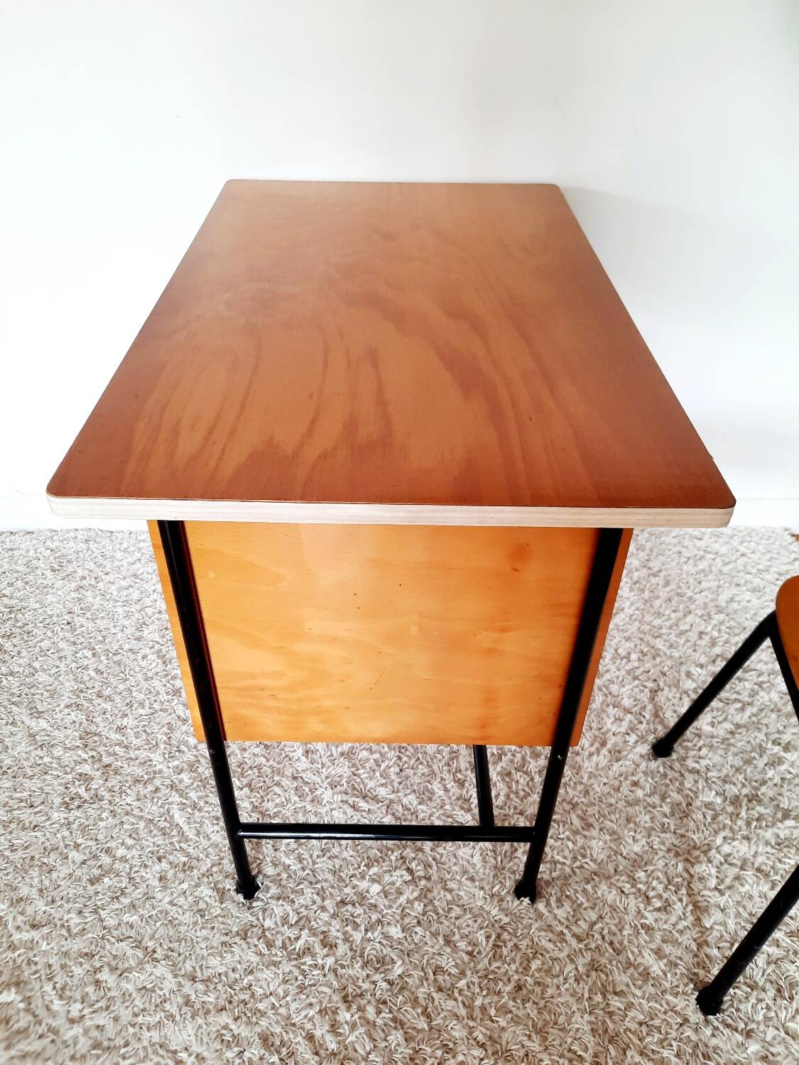 Bureau bois vintage années 50s