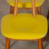 Set of 4 chairs produced by Ton, 1960