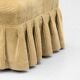 Beige corduroy crapaud lounge chair 1960s