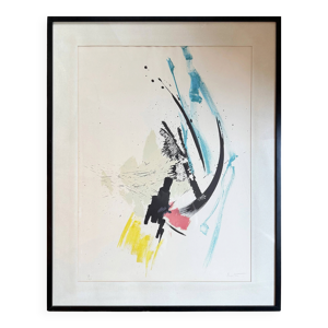 Jean Miotte?Lithographie - couleur