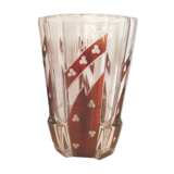 Bohemian glass vase