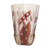 Bohemian glass vase