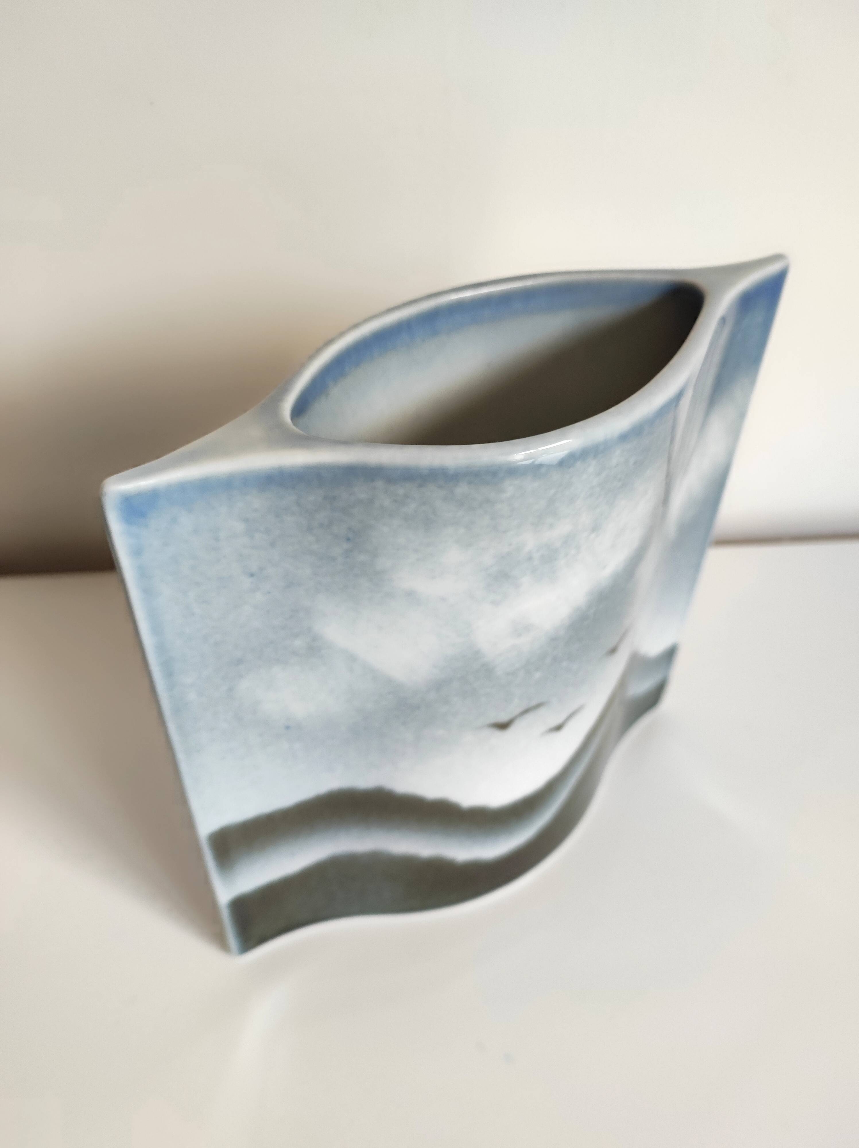 Virebent - virebent porcelain vase pierre lébe yves mohy