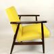 Fauteuil jaune, années 1970