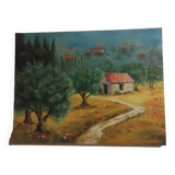 Tableau "la garrigue"