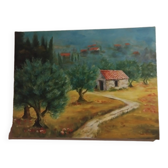 Tableau "la garrigue"