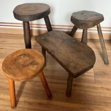 Set of 4 mismatched stools