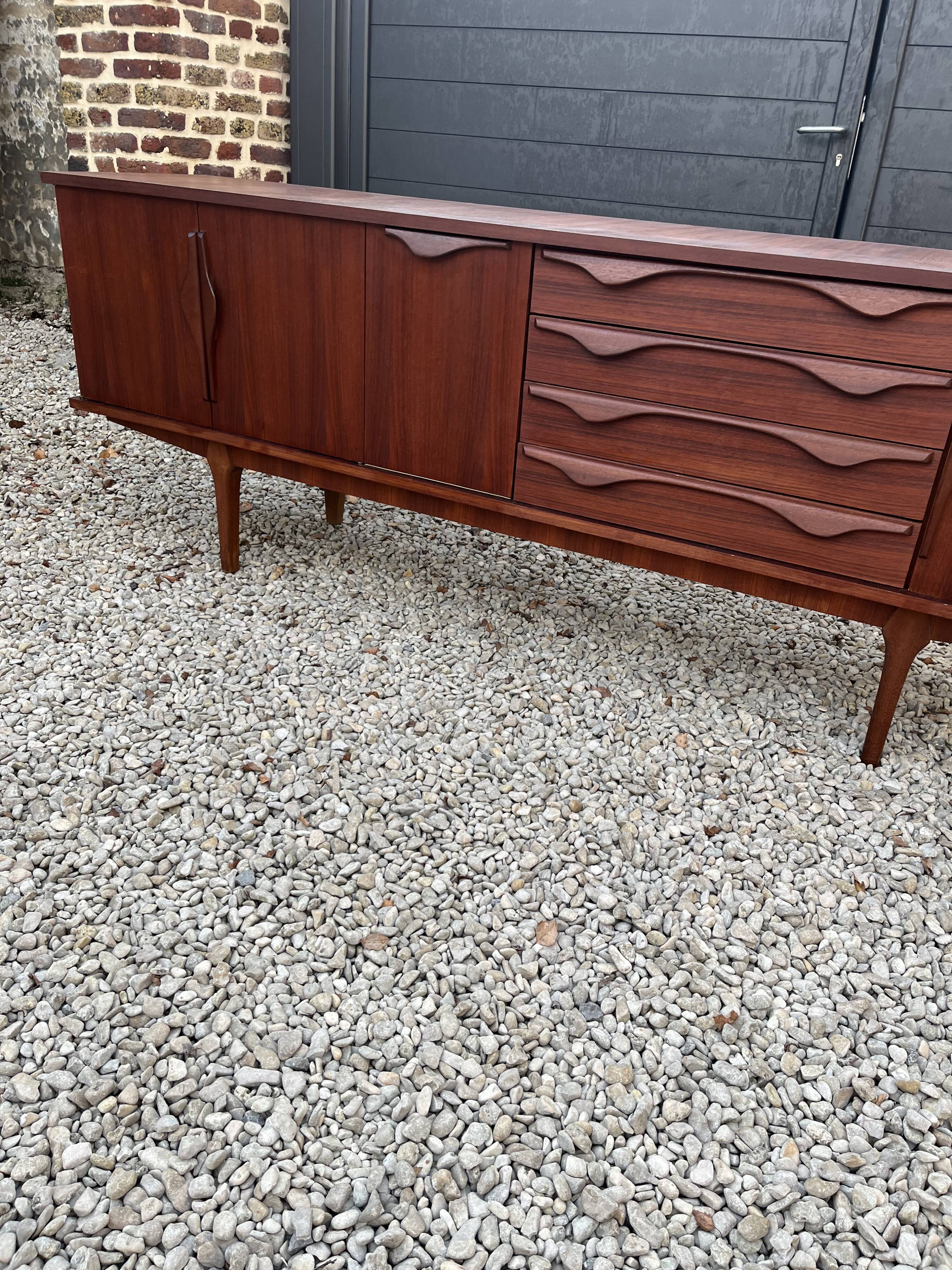 Scandinavian teak row